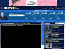 Tablet Screenshot of eltiempotv.com